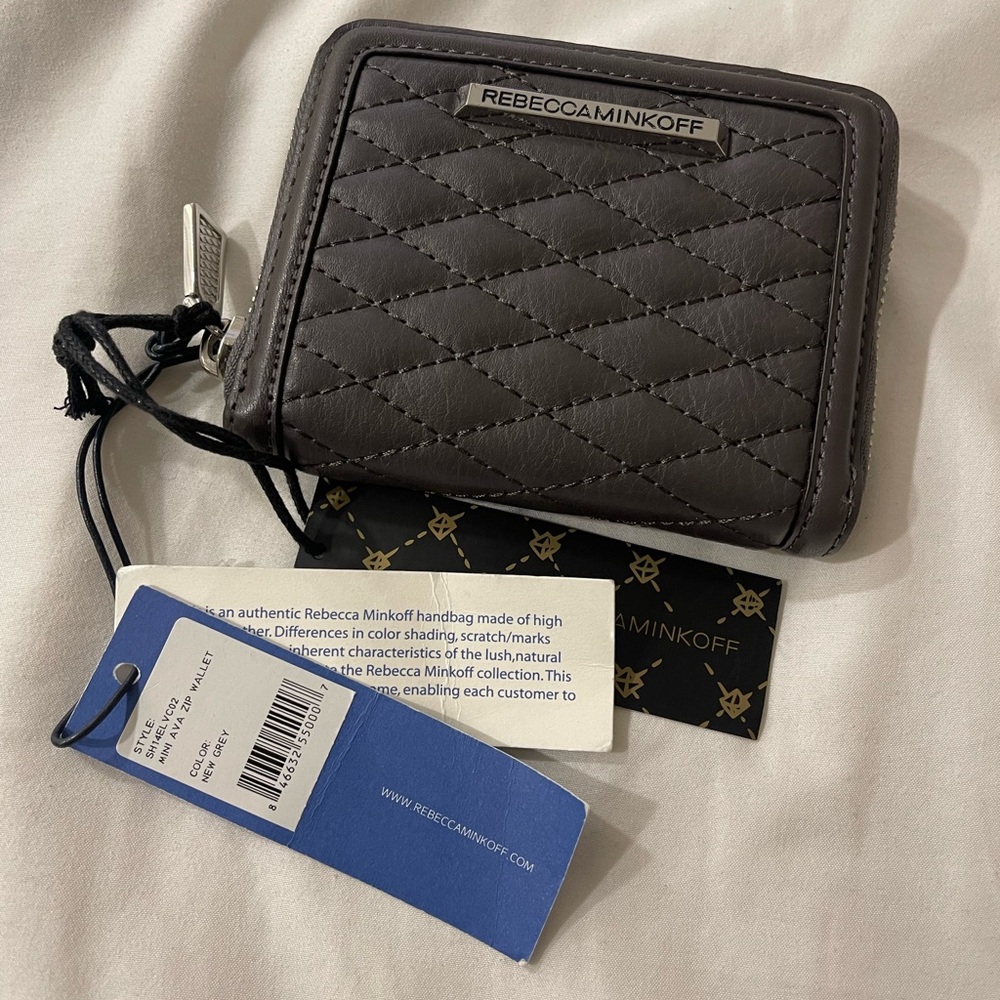 NEW Rebecca Minkoff mini Ava zip wallet